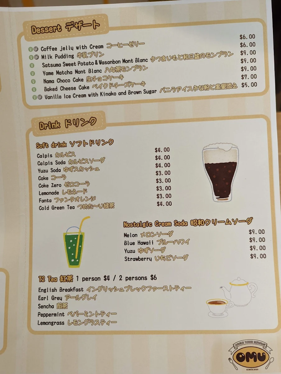 Menu, OMU