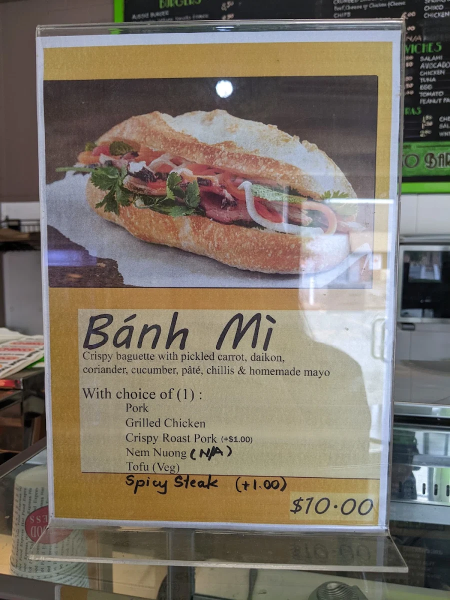 Menu, Creme Espresso Bar