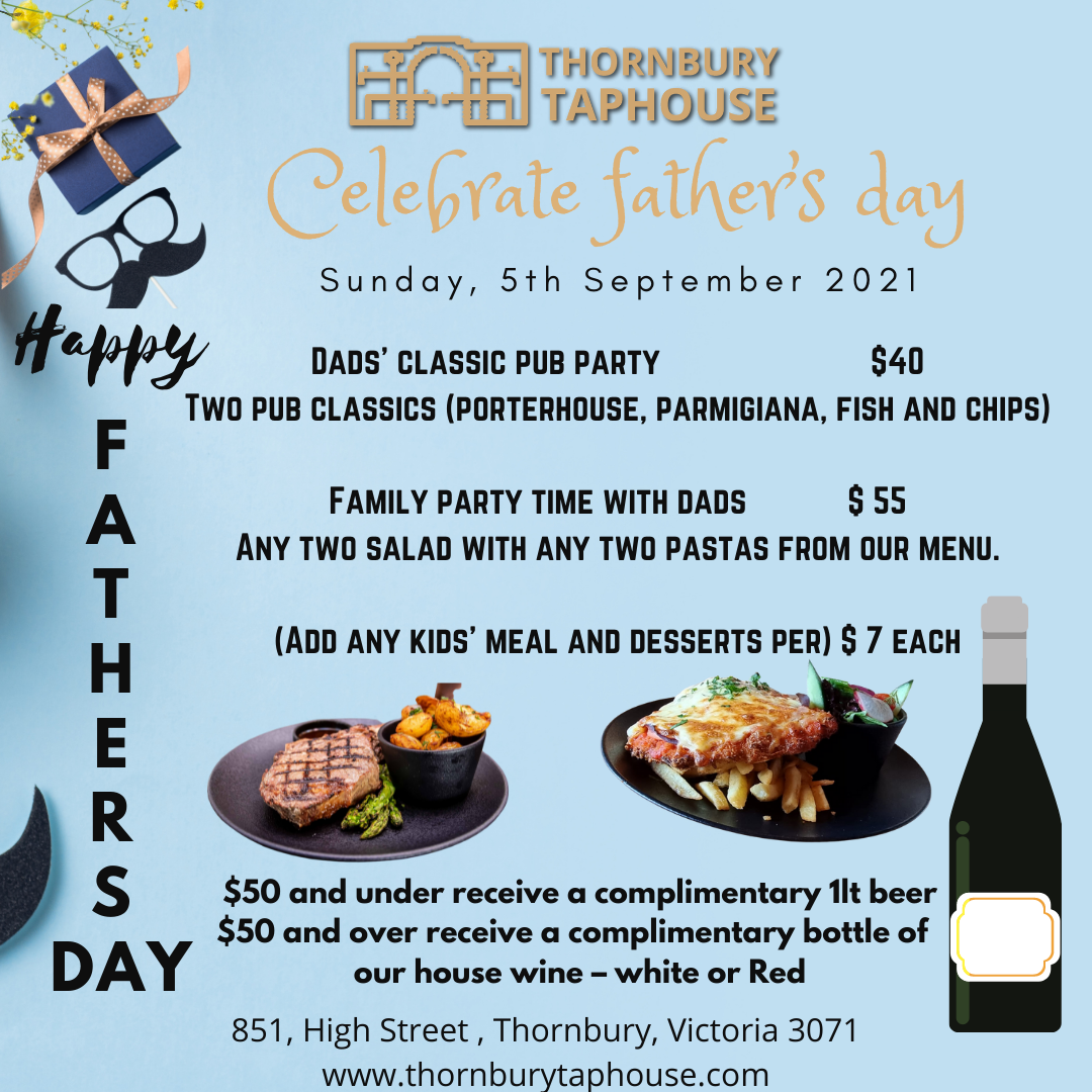 Menu, Thornbury Taphouse