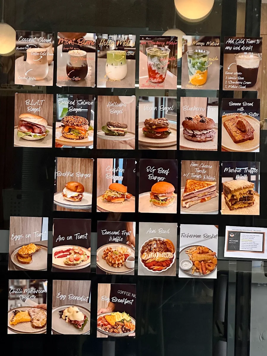 Menu, Coffee Note