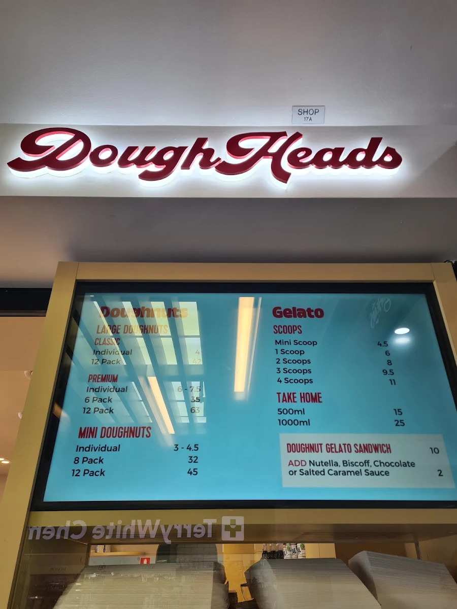 Menu, DoughHeads