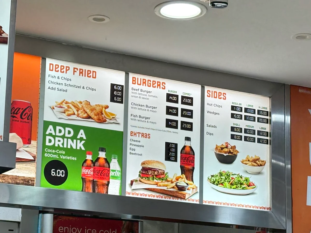 Menu, Yum Yum Kebabs Newington