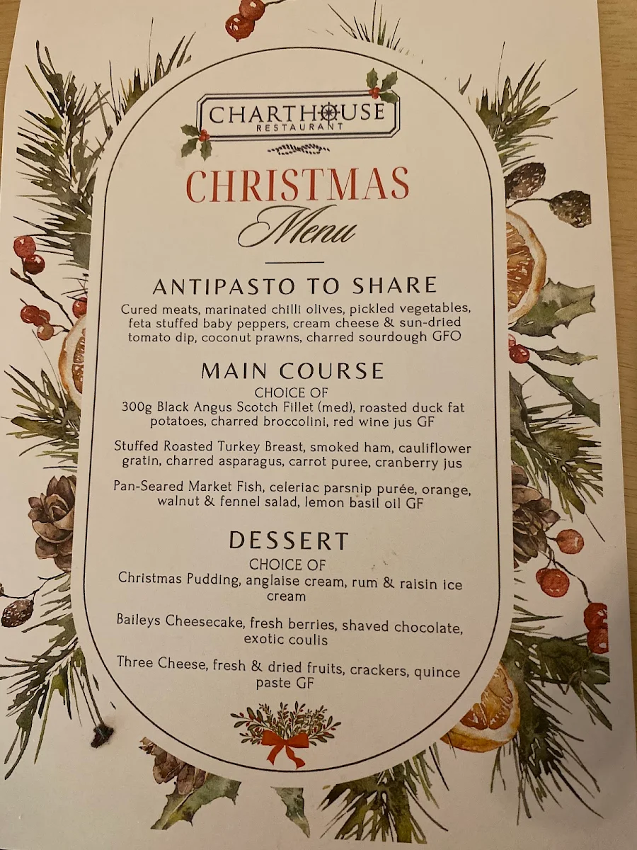 Menu, The Windsor Hotel
