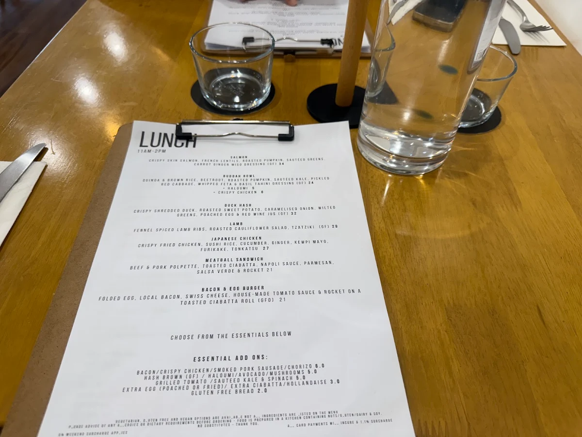 Menu, Lenny St.