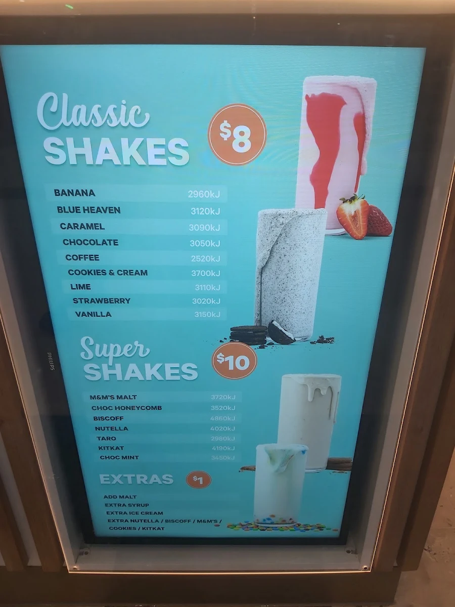 Menu, Daniel's Donuts Parkmore