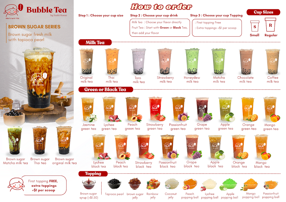 Menu, Sushi House Emerald - Central Highlands Marketplace