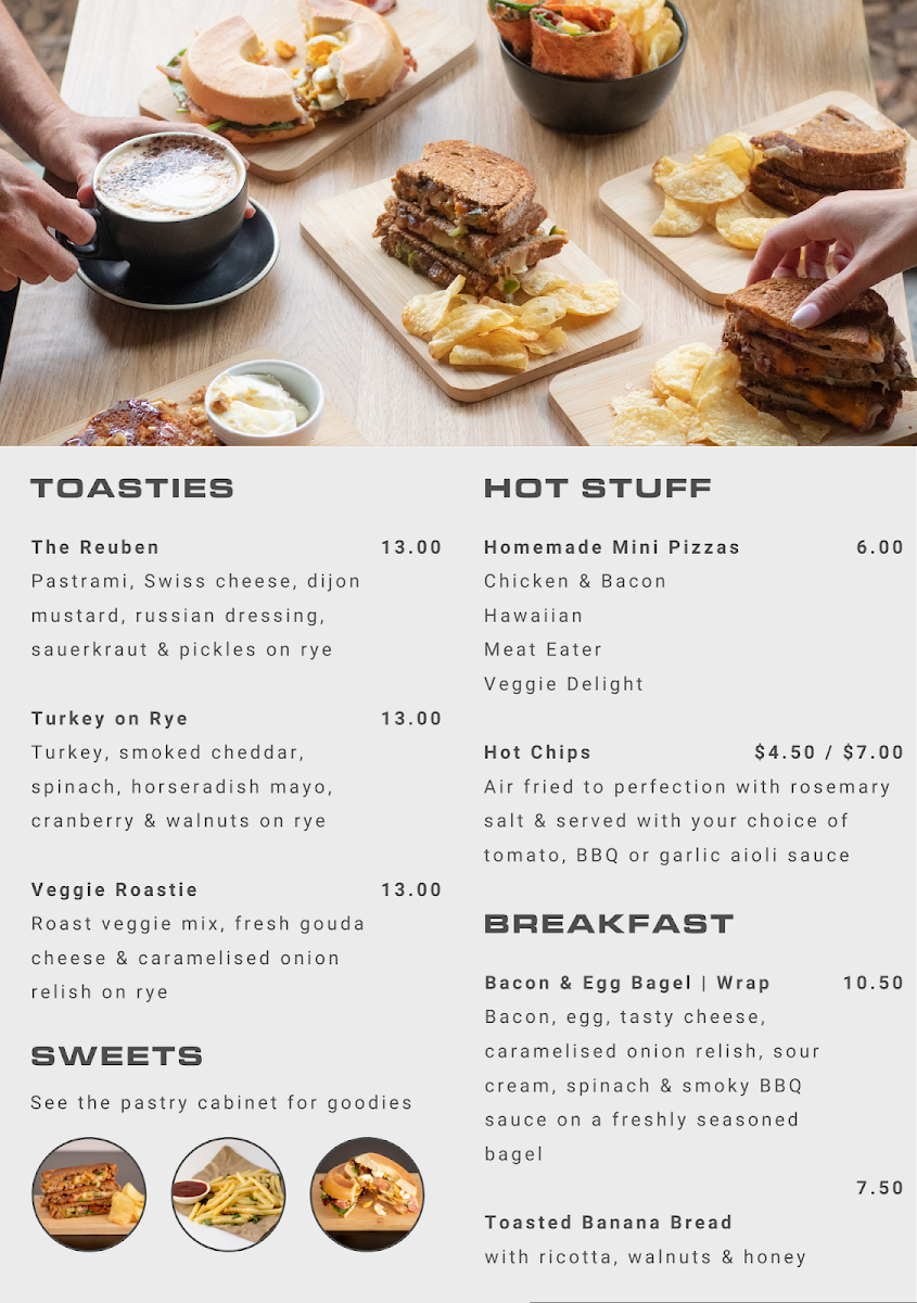 Menu, Bould Bean Cafe