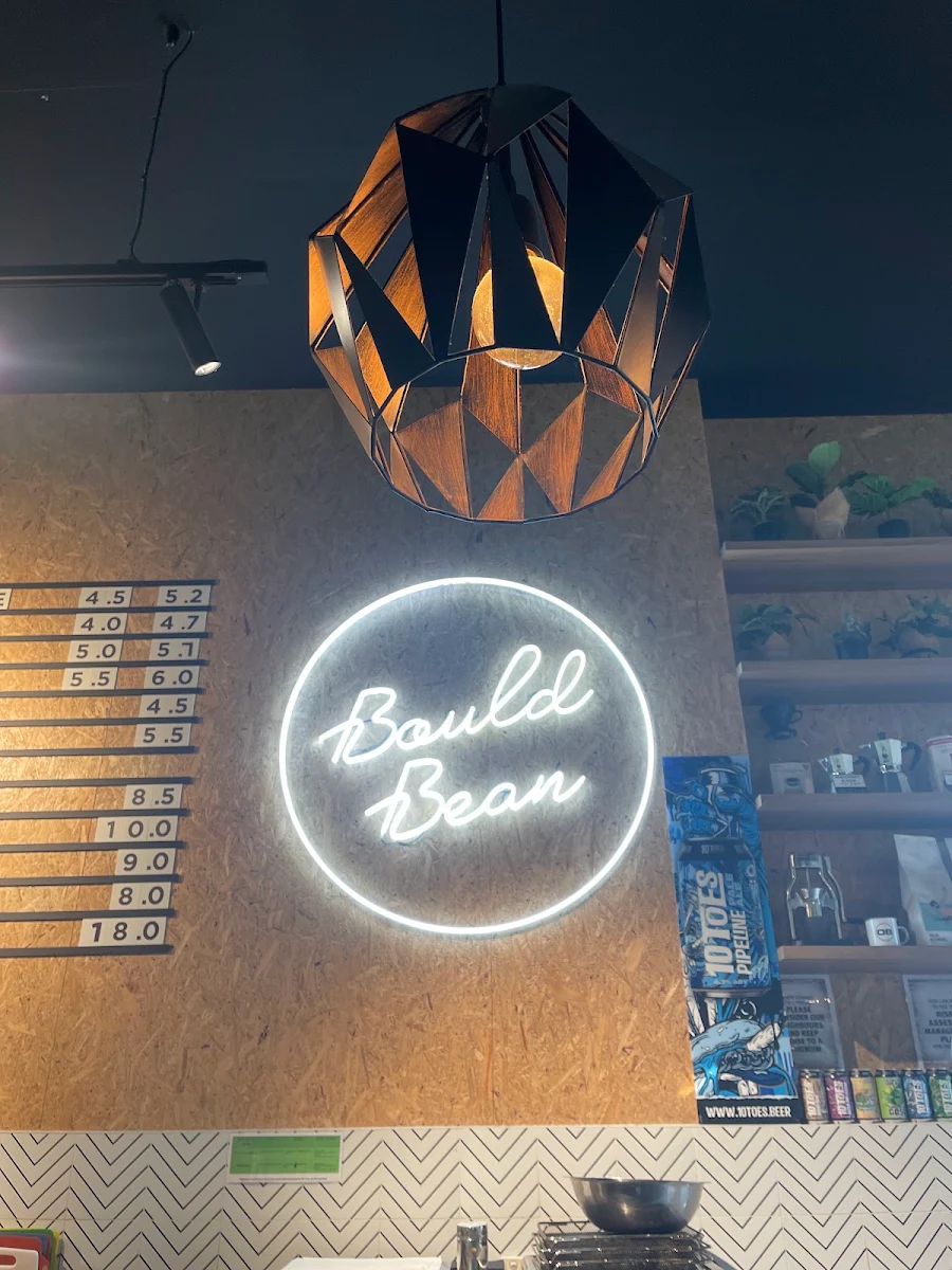 Menu, Bould Bean Cafe