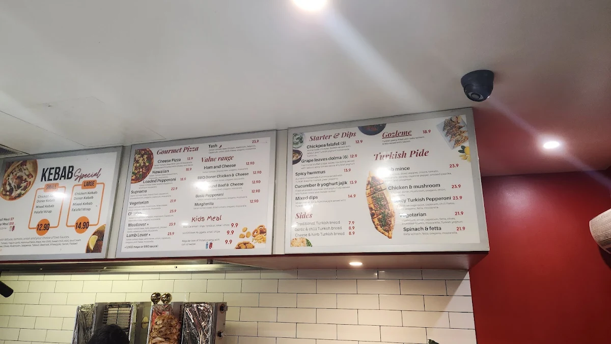 Menu, AC VILLAGE KEBAB AND PIZZA