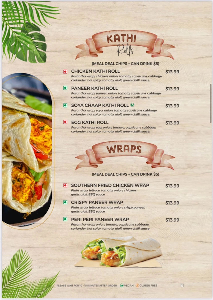 Menu, Tummy Topper Restaurant - Thornhill park