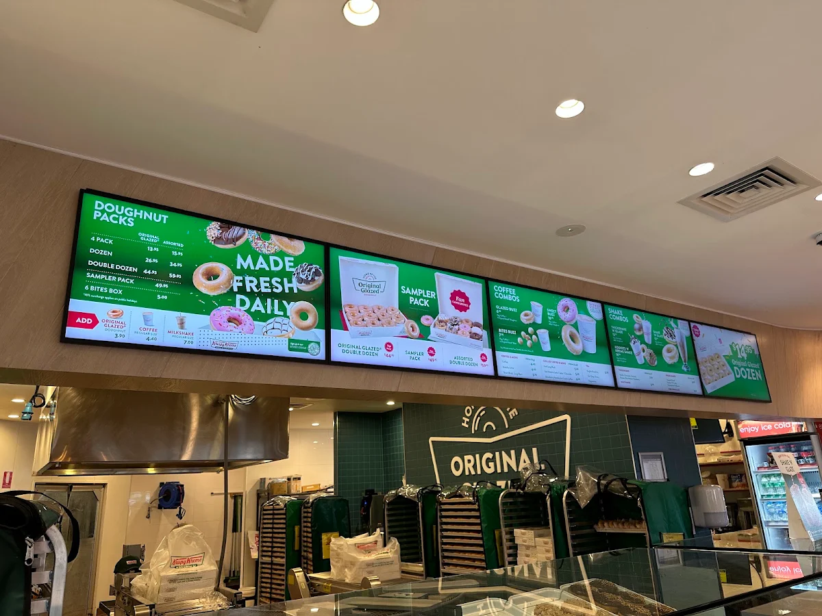 Menu, Krispy Kreme Bulleen