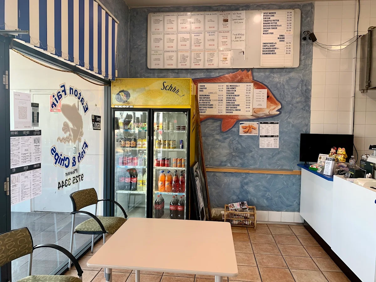 Menu, Eaton Fair Fish and Chip