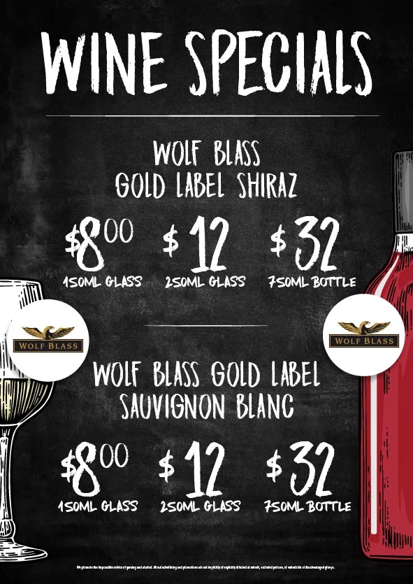 Menu, Bridge Inn Hotel
