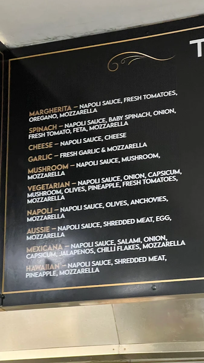 Menu, PIZZA CLUB CRAIGIEBURN
