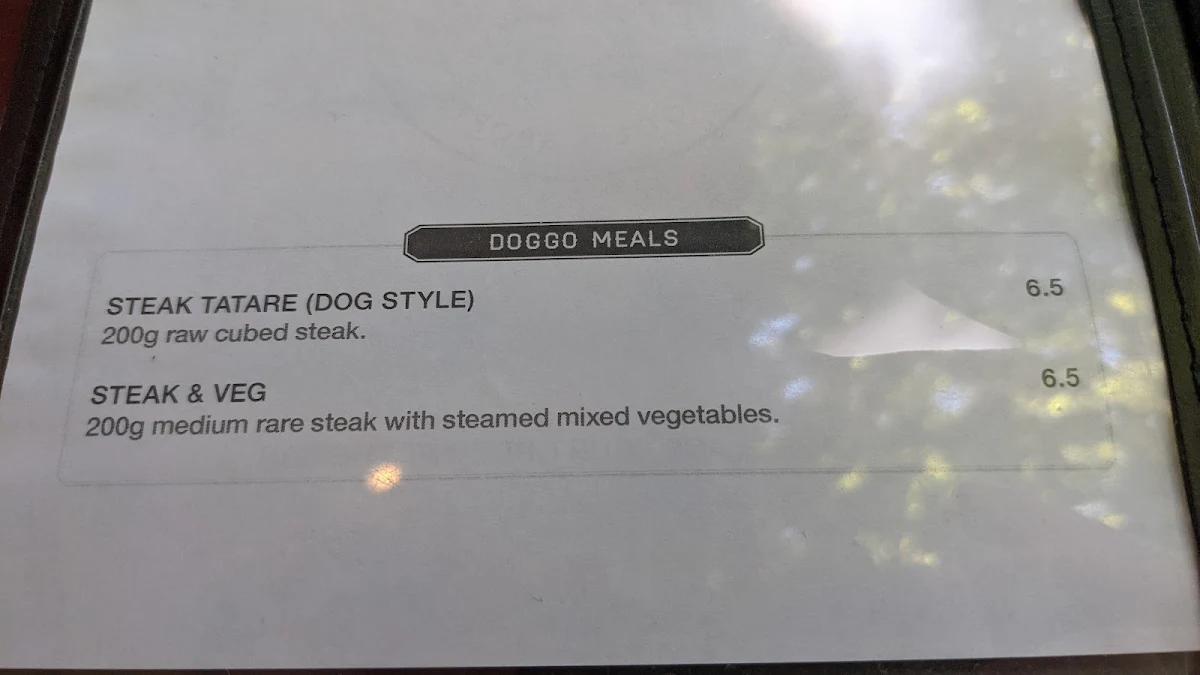 Menu, The Civic Pub