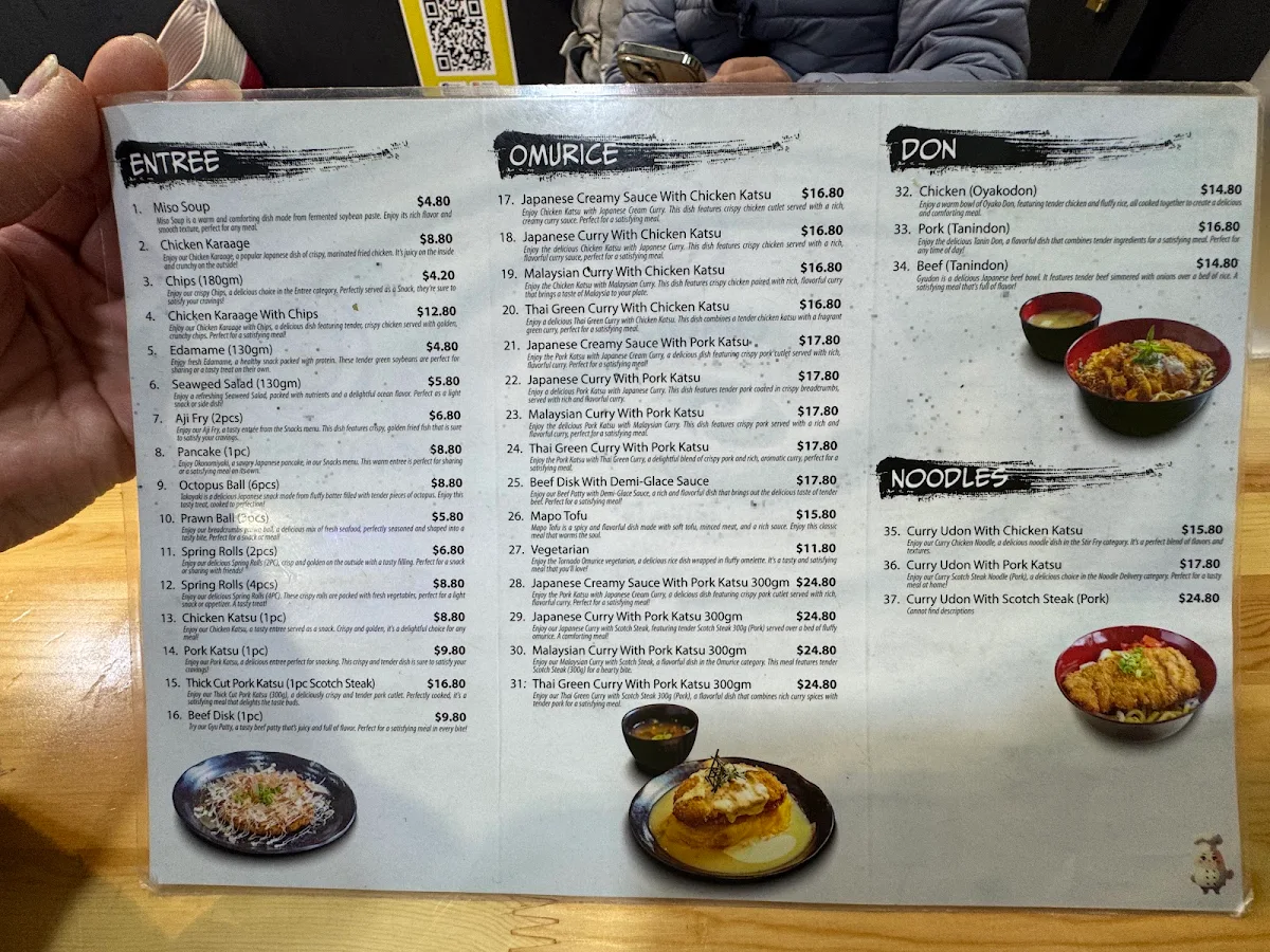 Menu, Omurice House
