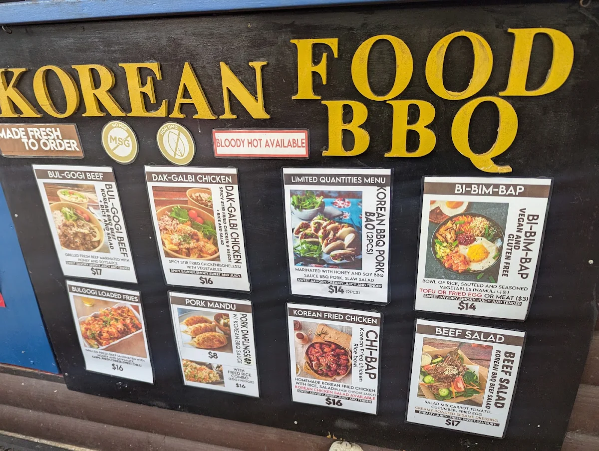 Menu, Maleny Lane