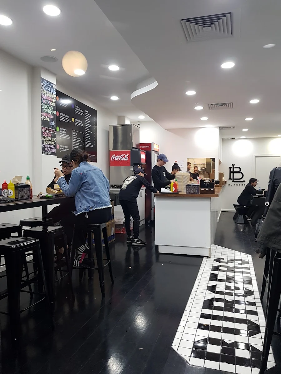 Vibe, L B BURGERS