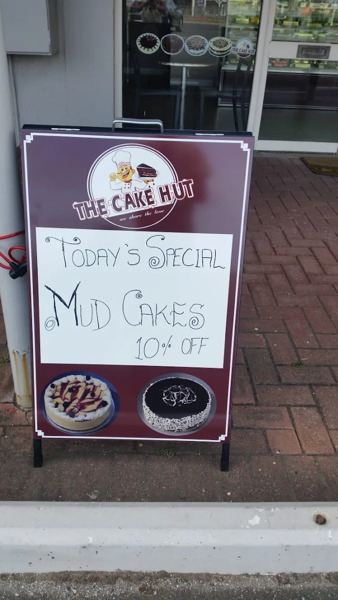 Menu, The Cake Hut