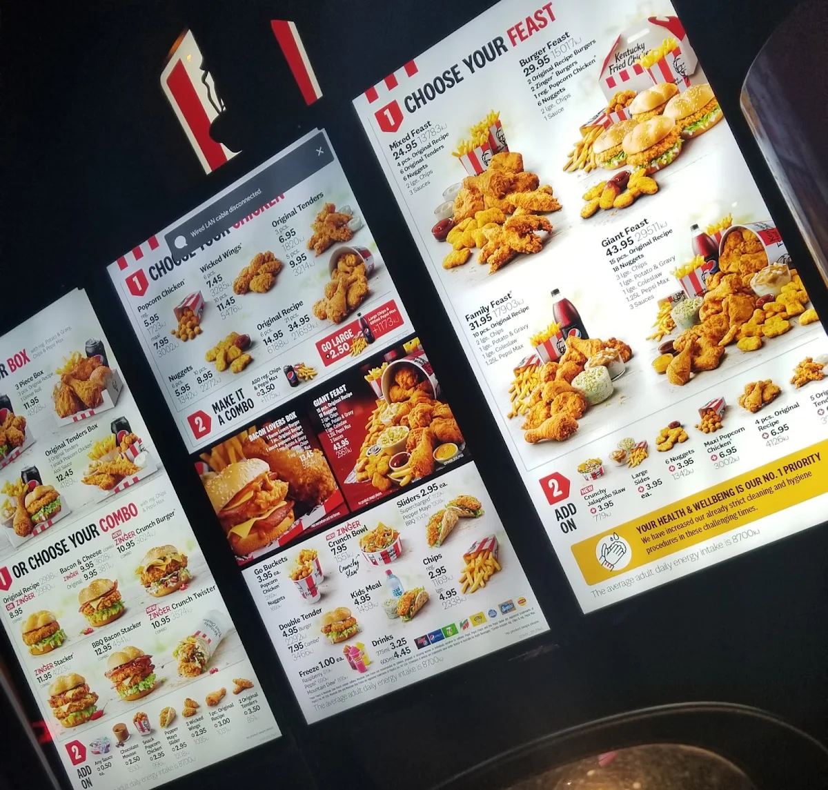 Menu, KFC Keysborough