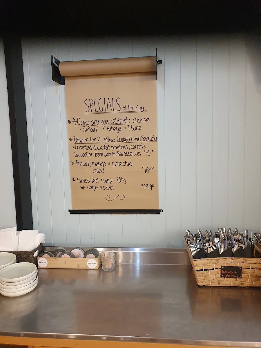 Menu, Robina Pavilion