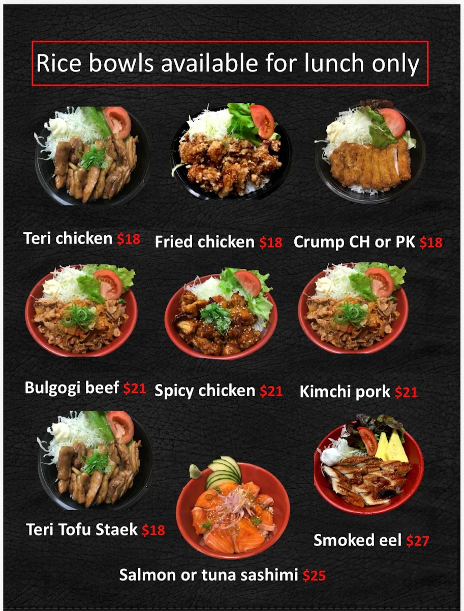Menu, BBQ Boy