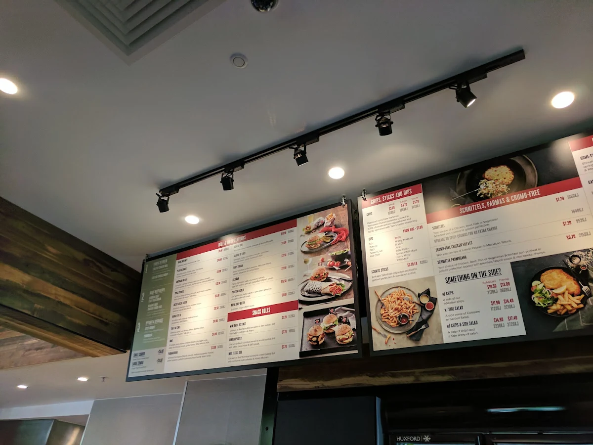Menu, Schnitz South Melbourne