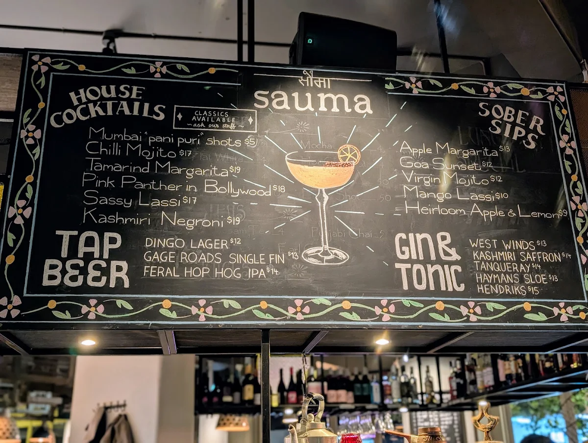 Menu, Sauma