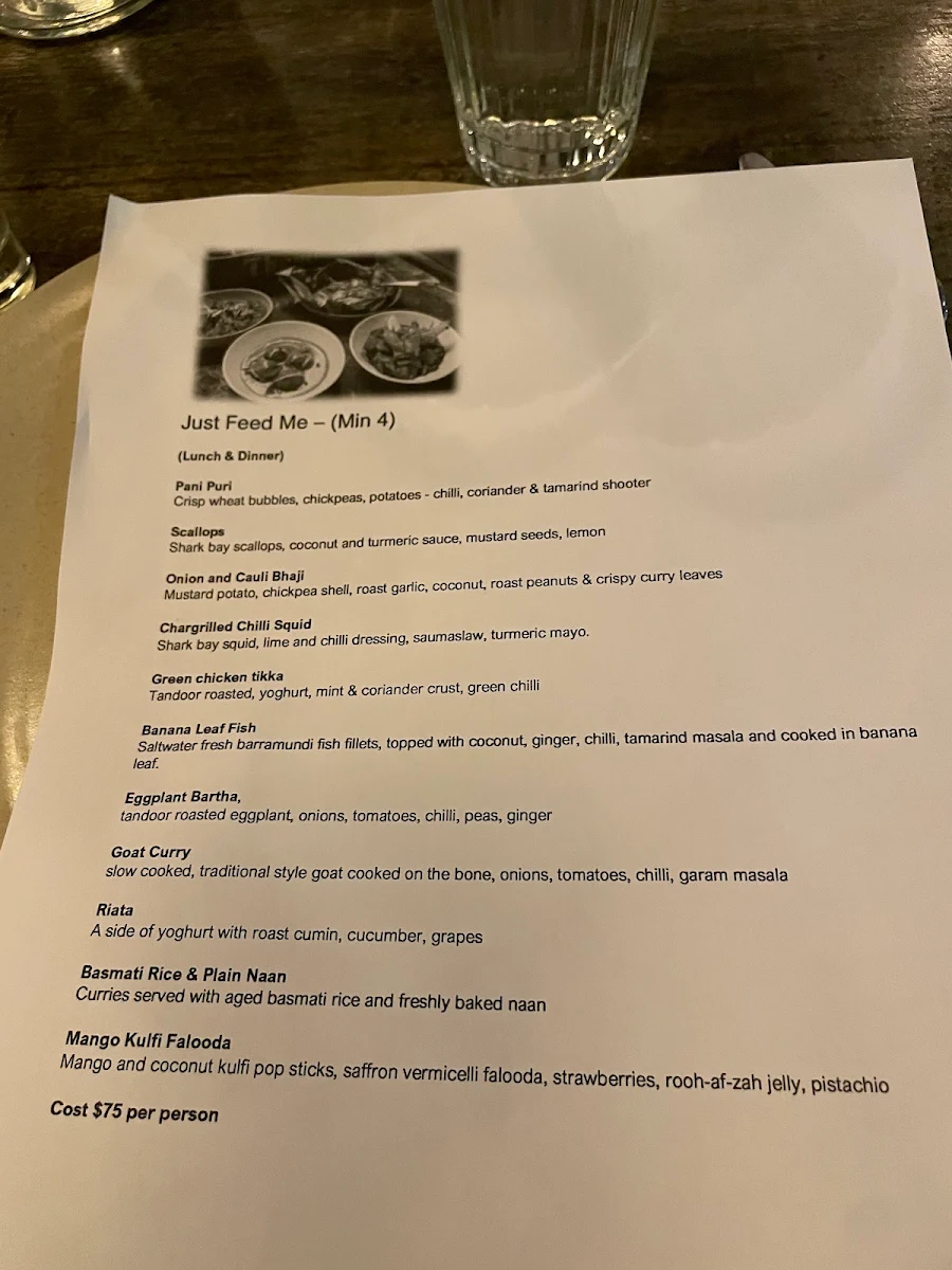 Menu, Sauma