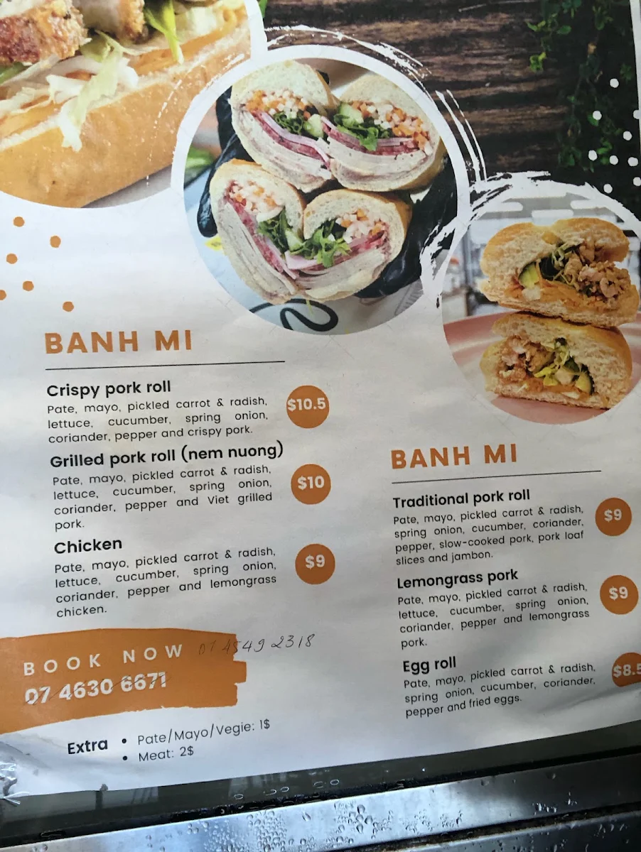 Menu, Hooper Coffee House