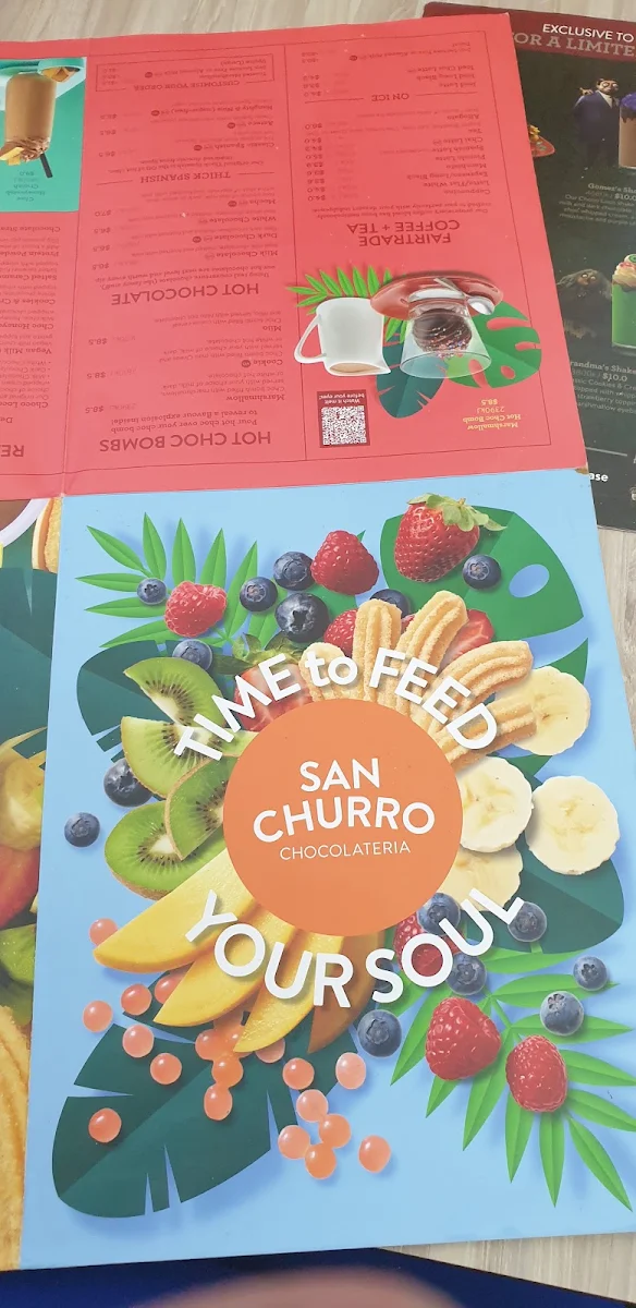 Menu, San Churro Carousel