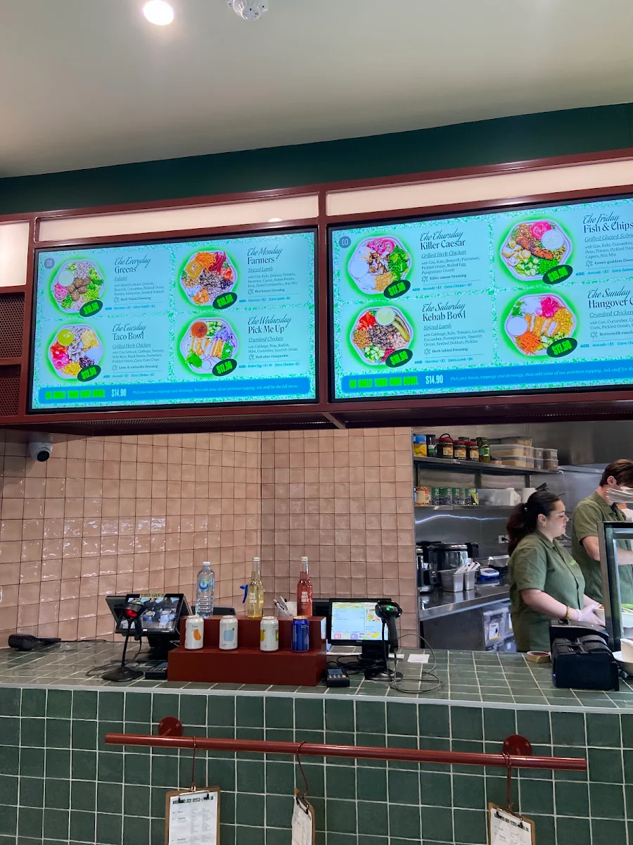 Menu, Salad Days Potts Point