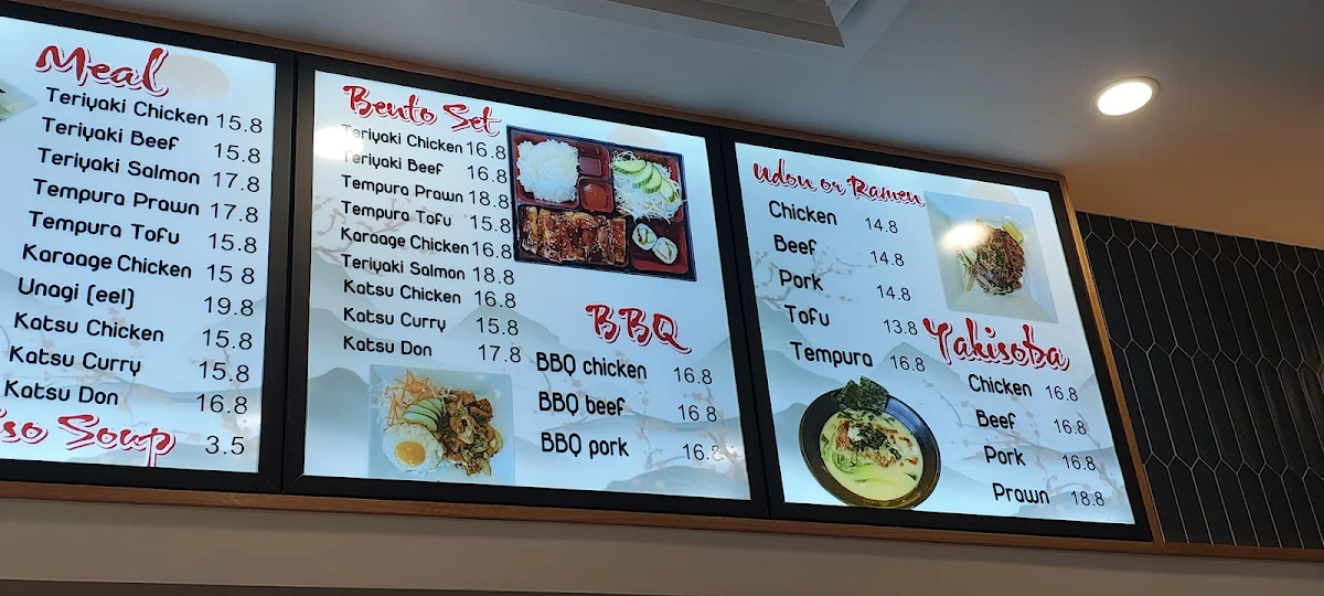 Menu, Vie-J Sushi & Roll