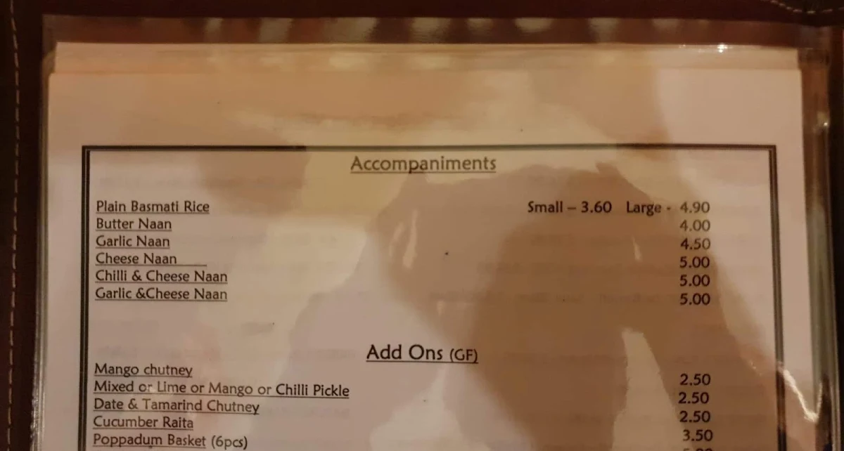 Menu, ANKI'S INDIAN EATERY