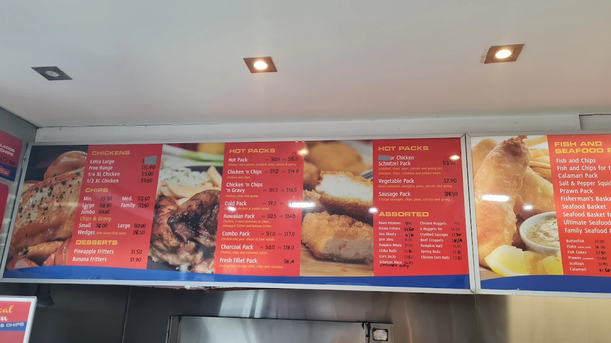 Menu, Charcoal Chicken - Greenacres