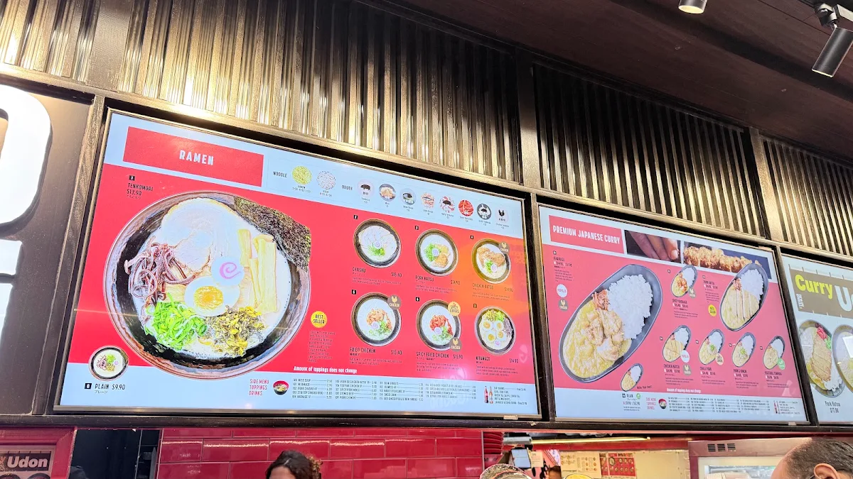 Menu, Tenkomori Ramen House Regent Place