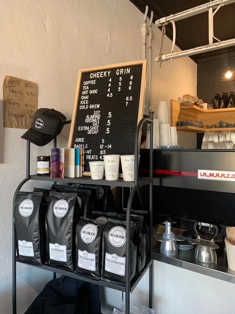 Menu, Cheeky Grin Coffee