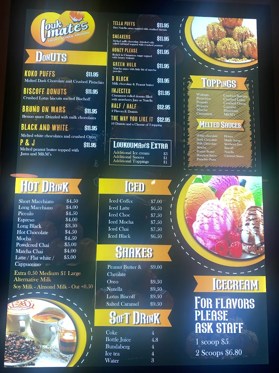 Menu, Loukmates