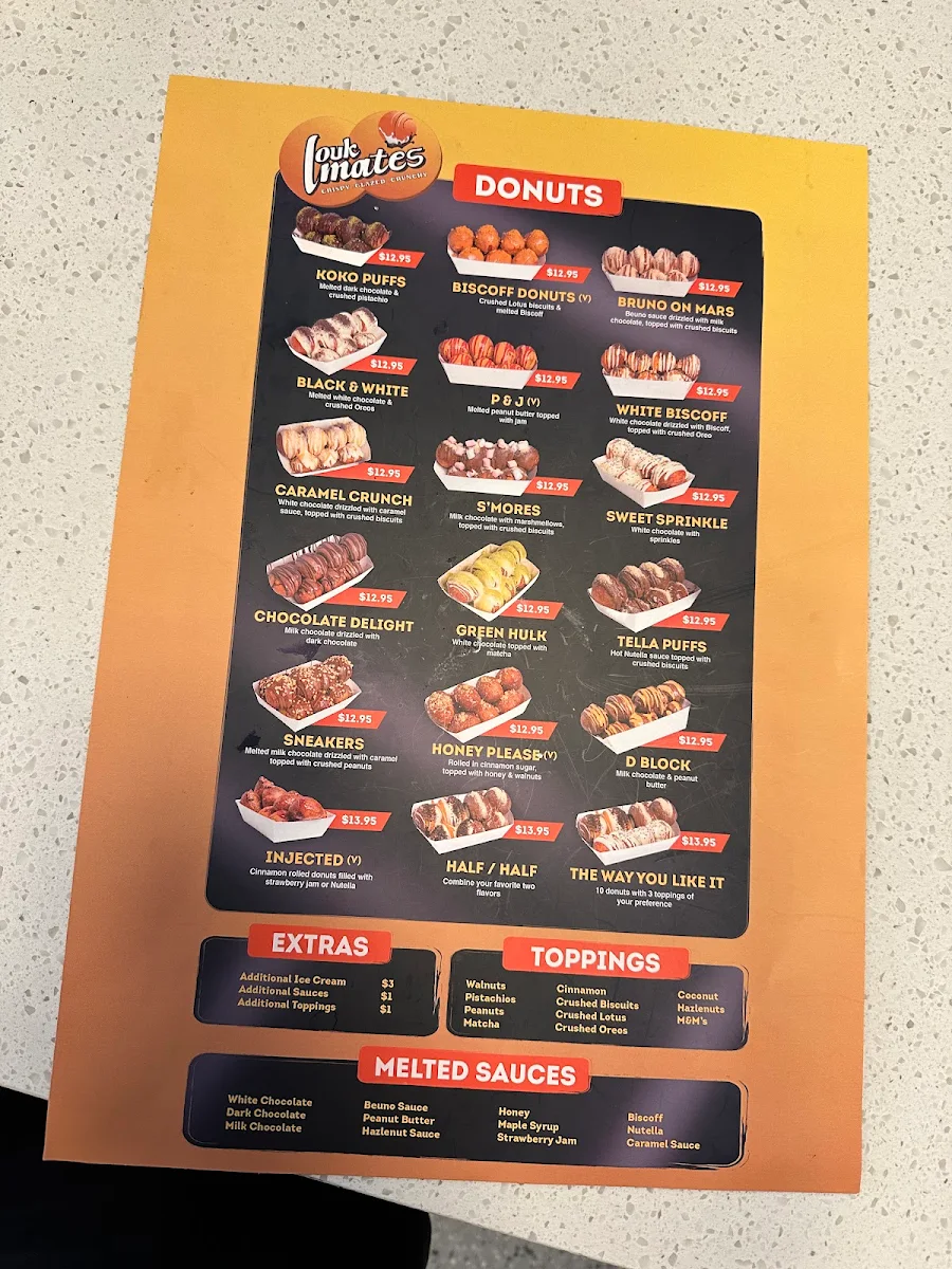 Menu, Loukmates