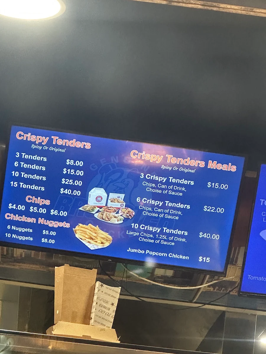 Menu, Broaster Chicken