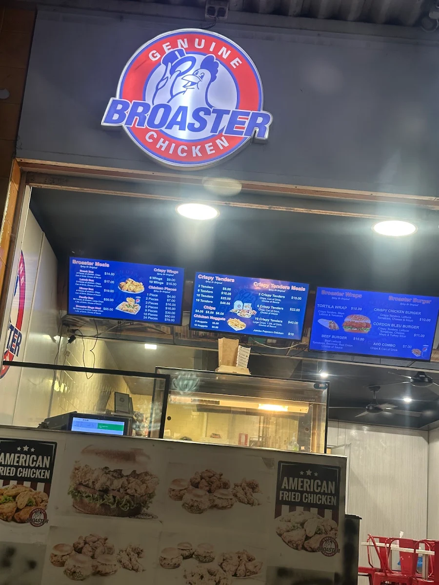 Menu, Broaster Chicken