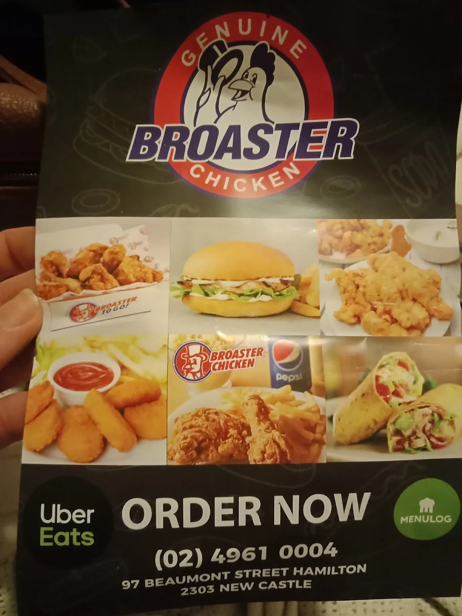Menu, Broaster Chicken