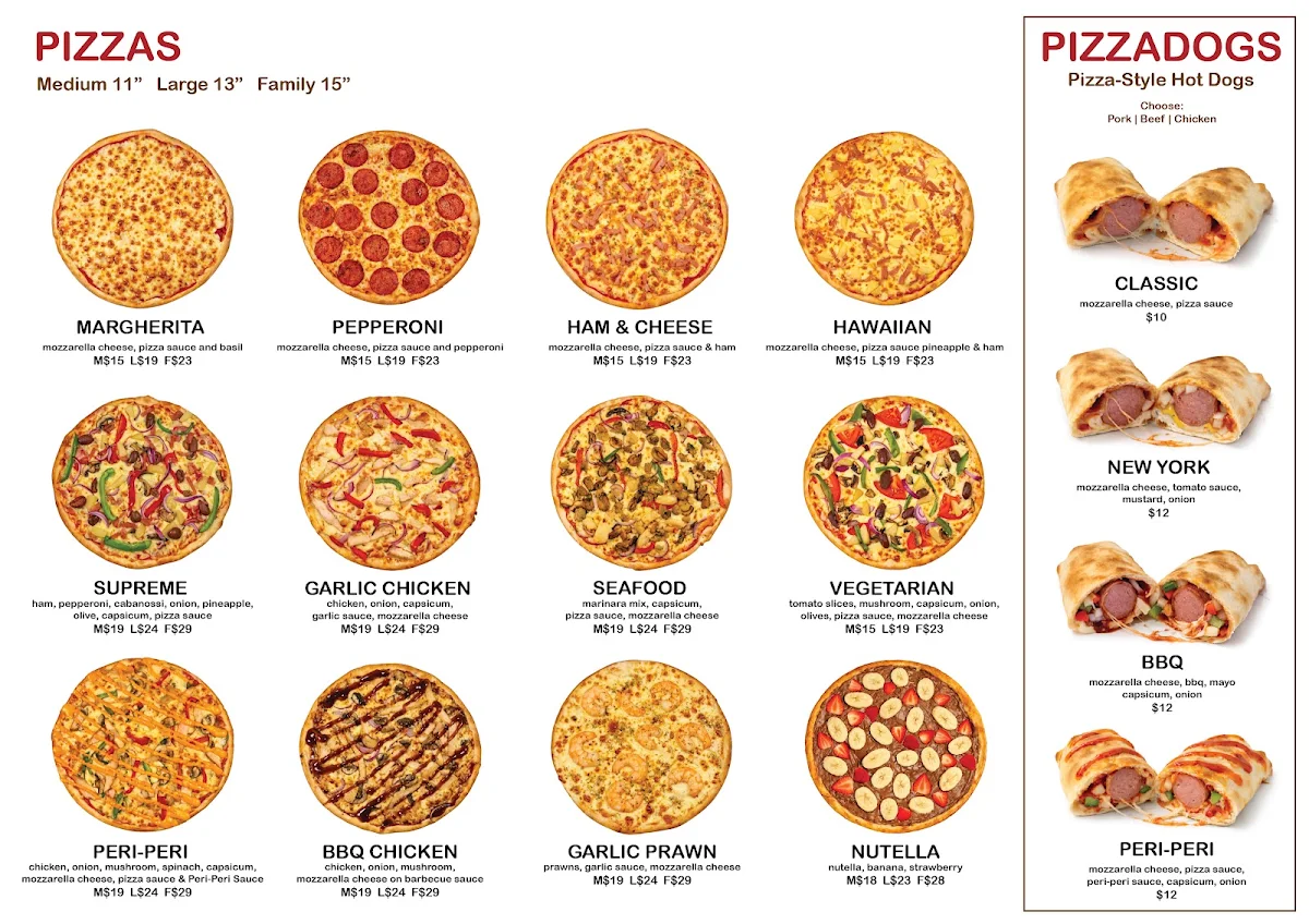Menu, Lavish Dough Delights