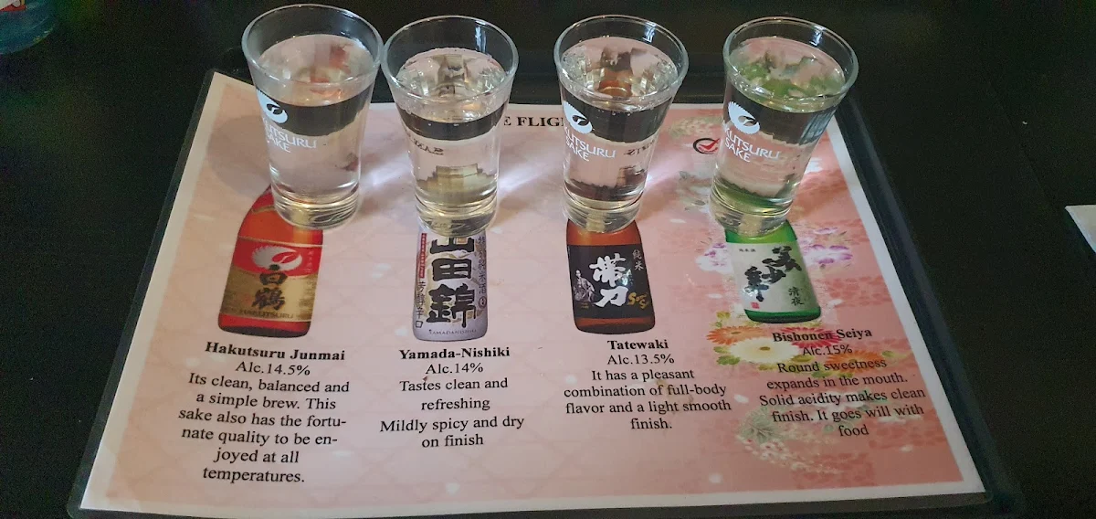 Menu, Komatsu Japanese Cuisine