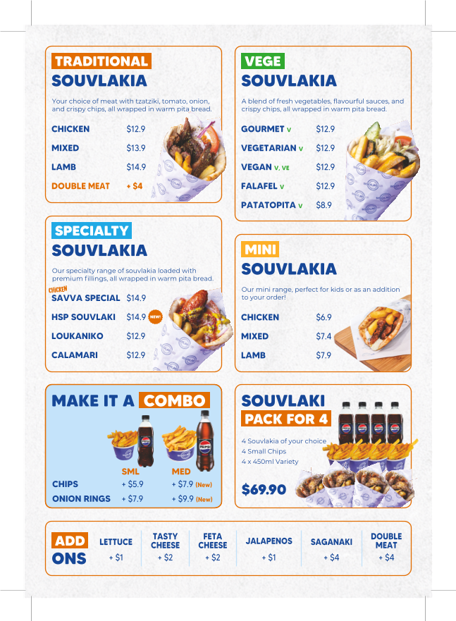 Menu, Souvlaki GR Heidelberg