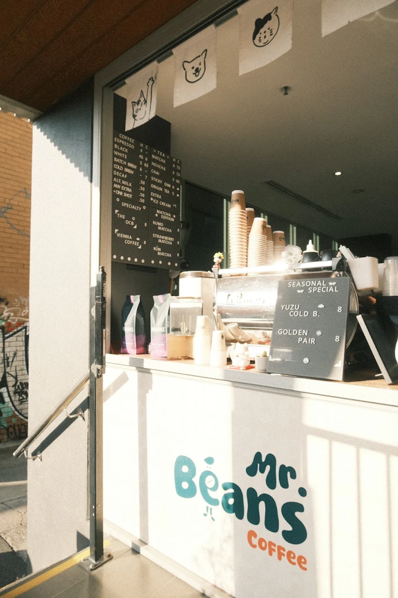 Menu, Mr Beans Coffee