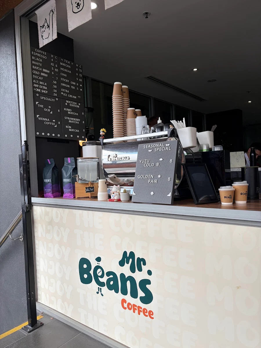 Menu, Mr Beans Coffee