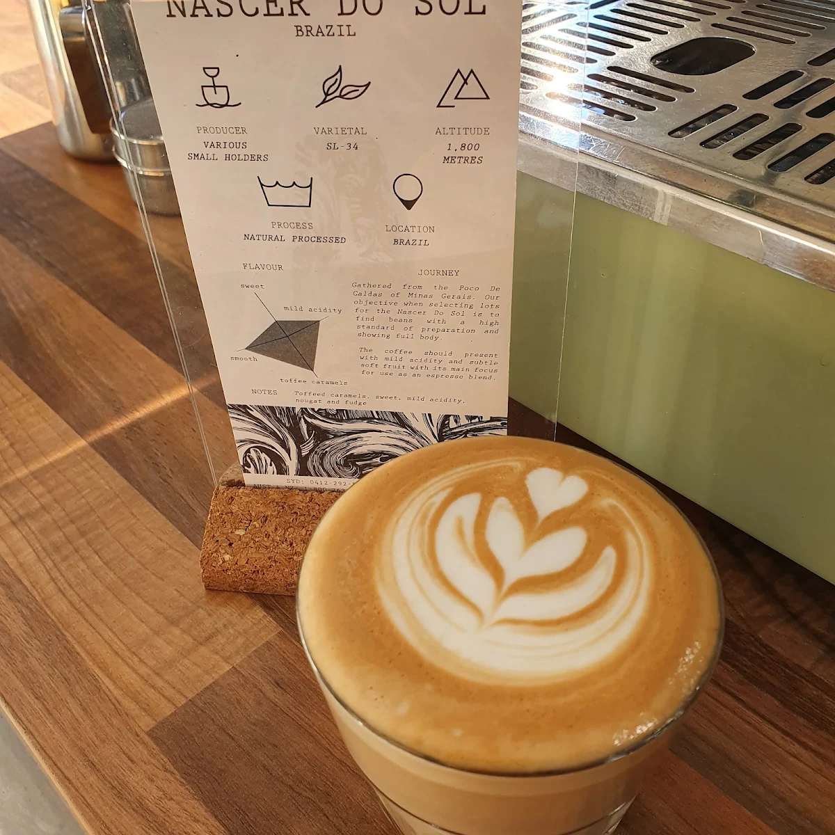 Menu, Mr Beans Coffee