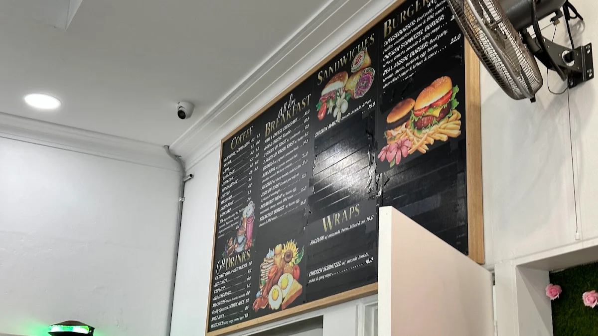 Menu, Maritta Garden Cafe