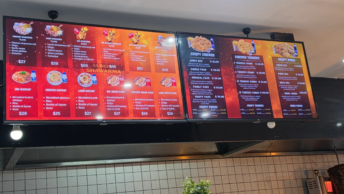 Menu, Al Beik Shawarma